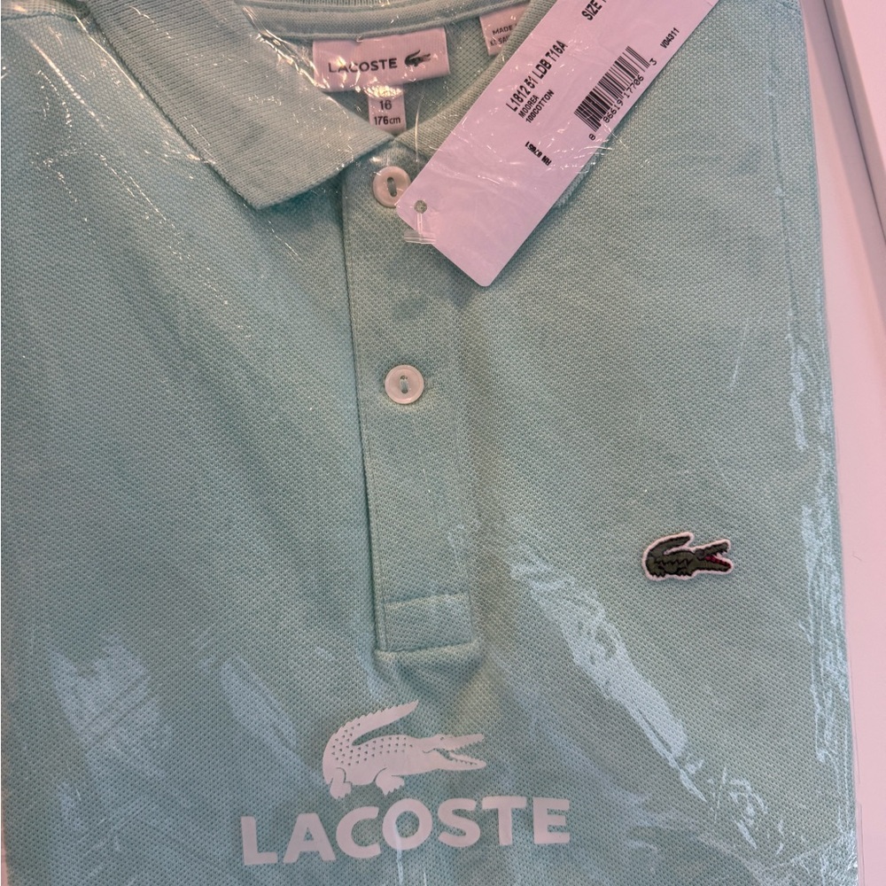 Lacoste Kid's Mint Green Polo Shirt